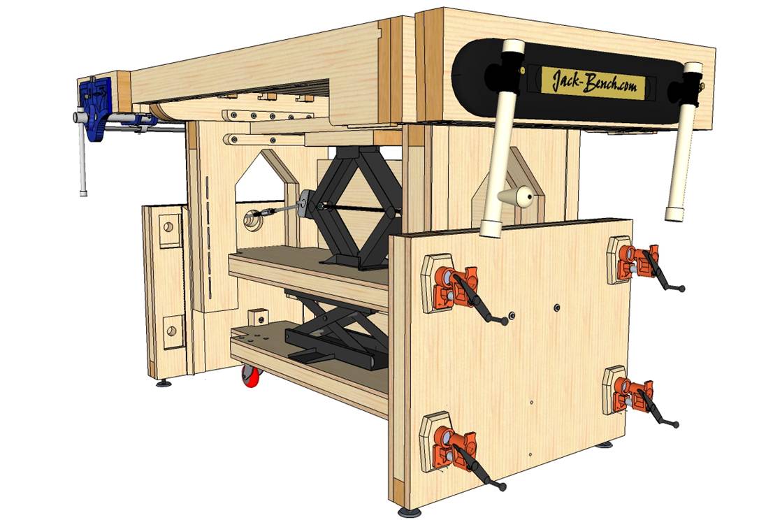 workbench design graphic - jack bench by charlie kocourek