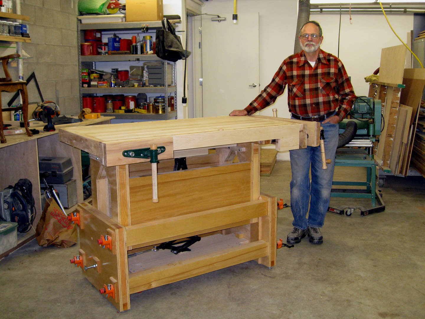 david adjustable height workbench - jack bench by charlie